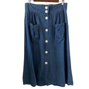 Tommy Hilfiger NEW Sorrento Chambray Skirt Size S